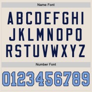 Custom Cream Light Blue-Navy Mesh Authentic Throwback Football Jersey Custom Cream Light Blue-Navy Mesh Authentic Throwback Football Jersey